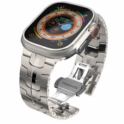 KOVINSKY PAS ZA URO APPLE WATCH 4 / 5 / 6 / 7 / 8 / 9 / SE / ULTRA 1 / 2 ( 42 / 44 / 45 / 49 MM) DOOP STAINLESS LINE TITANIUM