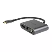 USB kabel-pretvarač Akasa USB 3.1 Type-C (muški) - D-Sub + HDMI adapter AK-CBCA23-18BK