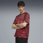 PumaTECH All-Over Print Relaxed Football Jersey Unisex, Red, Size M, Clothing