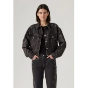 Levis for woman. A9456-0003 Trucker Jacket 90s black (M), Casual, Cotton