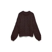 VERO MODA Pulover VMMaybe temno rjava