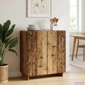 vidaXL Komoda Star les 67 x 34.5 x 75 cm Konstruiran les