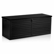 Plonos Spacious Black Garden Storage Box 143.5 x 57 x 53.5 cm - 390 Liters, (21740237)
