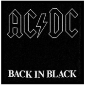 AC/DC Standard Patch Back in Black (Loose)