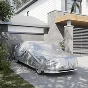Automobilska navlaka za limuzinu s trakama srebrna XXL PEVA