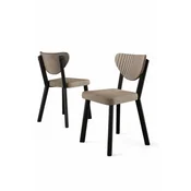 HANAH HOME Set stolica (4 komada) Arfe Cappuccino Black