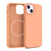 Maska Summer color Magsafe za iPhone 15, Svetlonarandžasta