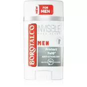 Borotalco MEN Invisible deodorant roll-on proti belim in rumenim madežem za moške dišave Musk Scent 40 ml
