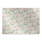 Decormat Podloga za pisarniški stol Akvareni cvetovi 120x90 cm 2 cm