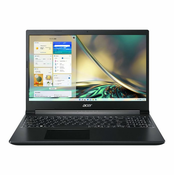 Notebook Acer Aspire 7, NH.QHDEX.00D, 15.6 FHD IPS, AMD Ryzen 5 5625U up to 4.3GHz, 24GB DDR4, 512GB NVMe SSD, NVIDIA GeForce RTX3050 4GB, no OS, Jamstvo:2-fizicka/1-pravna NH.QHDEX.00D