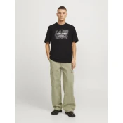 Jack & Jones Hlače iz tkanine Bill 12269379 Bež Wide Leg