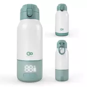 Kinderkraft GAJA prijenosni grijač - bočica/termosica s baterijom 500 ml, Green