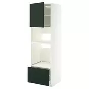 METOD / MAXIMERA Visoki element za ugradb uredaje, bijela/Havstorp zagasito zelena, 60x60x200 cm