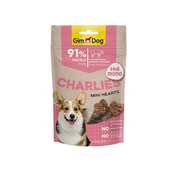 GimDog Charlies The Mono Mini Hearts - Poslastica za pse (Svinjetina) 70g