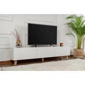 Hanah Kucna TV komoda Alvin, 180x42x31,4 cm, Bijela