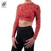CROP TOP CORAL SPLASHES