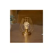 Atmosfera Stolna lampa u metalnom kavezu, zlatne boje
