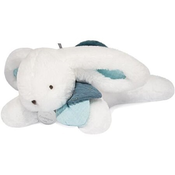 Plišasti zajček Doudou s temno modrim bobble 25 cm