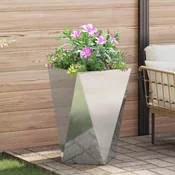 Sadilica Srebrno 50 x 50 x 75 cm Cinkani celik