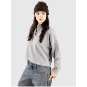 Blue Tomato Oversized Long Sleeve Polo grey texture