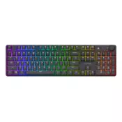 Trust Gaming mehanicka tastatura GXT868 Torix, americki raspored, bežicna, RGB, crna