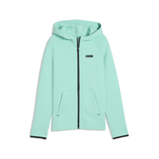 PUMA Spacer Full-Zip Hoodie Youth, Age, Mint, 7-8Y