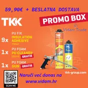 Set 9x pena PU fix insulation adhesive, 1x PU cleaner, 1x pištola