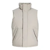 JACK & JONES Brezrokavnik JJESOHO svetlo siva