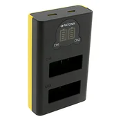 Polnilec za baterijo GoPro Hero 13, MicroUSB, dvojni