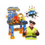 Mega Creative Delavnica z orodji na baterije, set za male mojstre 55x81x36 za otroke 3+ Mega Creative