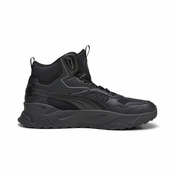 Puma Trinity Black Mens Suede Ankle Sneakers - Mens