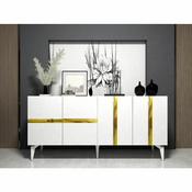 HANAH HOME Komoda Vania White Gold