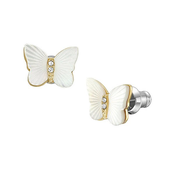 Fossil Čudoviti dvobarvni uhani z zatiči Radiant Wings JF04422710
