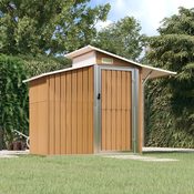 vidaXL Vrtno spremište smeđe 270 x 130 x 208,5 cm od pocinčanog čelika