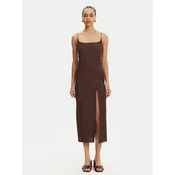 JACQUEMUS Cocktail obleka 25E251DR100-1713 Rjava Regular Fit