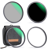 K&F 62mm Magnetic 3pcs Filter Kit, MCUV+CPL+ND1000+Filter Ring, HD, Waterproof, Anti Scratch, Green