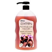 Gel za prhanje in šampon 2v1 čokolada in žafran Naturaphy 1000ml 30050