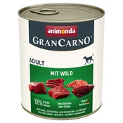 Varčno pakiranje animonda GranCarno Original Adult 24 x 800 g - Z divjačino