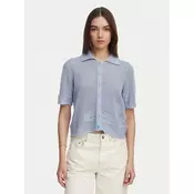 Vero Moda Pletena jopica Mystic 10342420 Modra Regular Fit