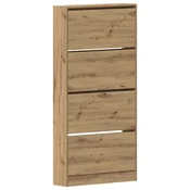 Vidaxl omara za čevlje Umetni hrast 80 x 21 x 163,5 cm Konstruiran les