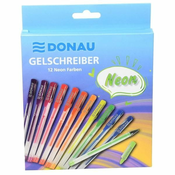 Gel valjček Donau, komplet neonskih barv, 12 kosov