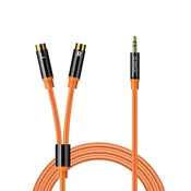 Orico Orico AXRF avdio kabel minijack 3.5mm na 2x RCA (Ž), 3m - oranžna