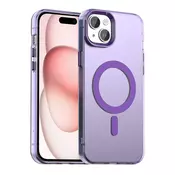 Hibridni ovitek Techsuit CandyCase MagSafe za iPhone 15 - purple