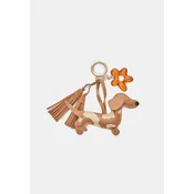 Stradivarius Privezak Za Kljuceve Pas I Cvijet Brown Os