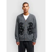 RVCA Dalas Snake Cardigan washed black