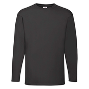Valueweight Mens Black Long Sleeve T-Shirt Fruit of the Loom