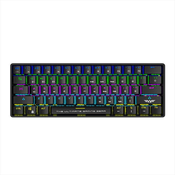 Armagedon mehanička tastatura MBA-61R Starling RGB 60% za više uređa?a (žična+Bluetooth), Kevlartech kapice za tastere, brza zamena