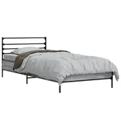 Vidaxl Konstrukcija postelje Siva Sonoma 80 x 200 cm Inženirski les