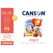 Canson akrilni blok CP Natural White 400 g/m2 - 10 listov - 41