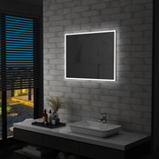 VIDAXL kopalniško LED stensko ogledalo (80x60cm)